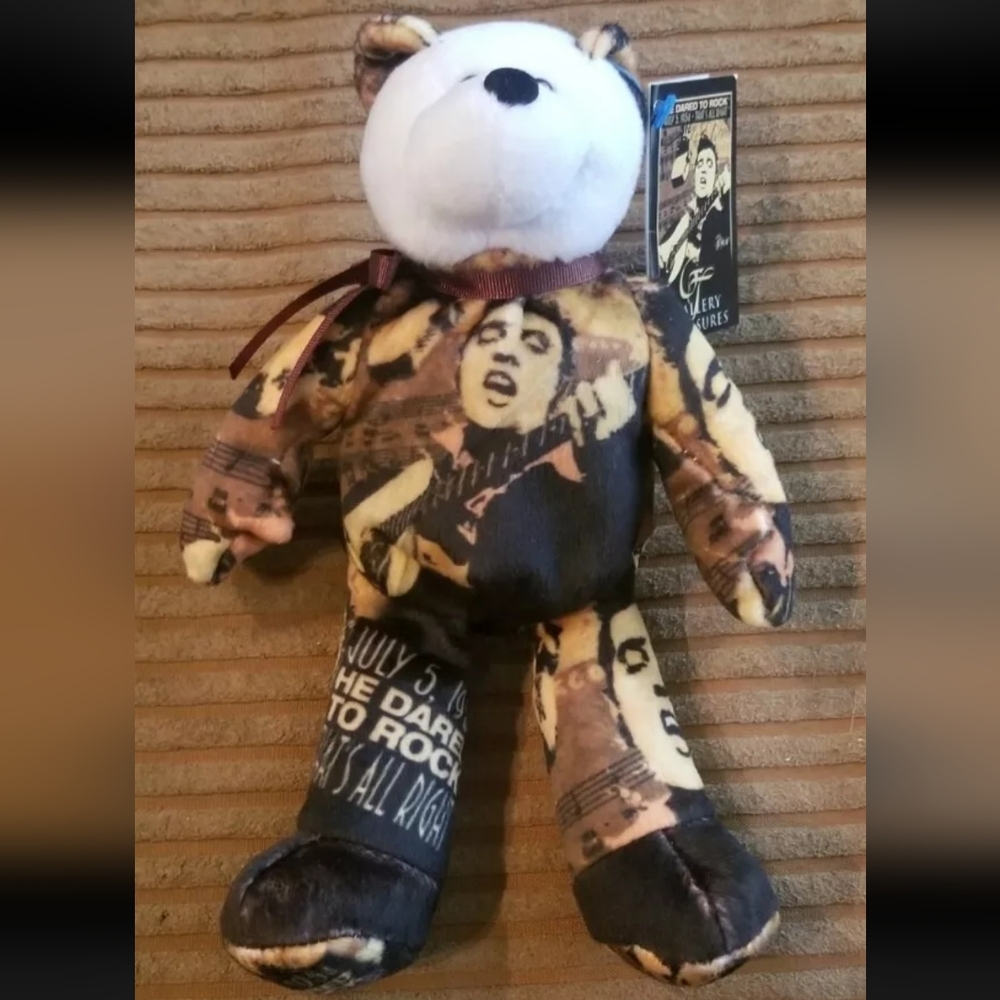 ELVIS PRESLEY GALLERY LIMITED TREASURES BEAR 2003 JULY 5TH 1954 NOT BEANIE BABY